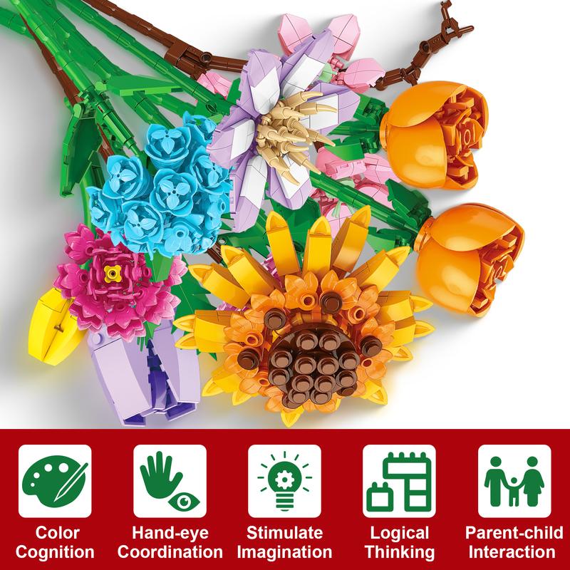 MerryBlocks - 24 Day Calander Flower Puzzle Set